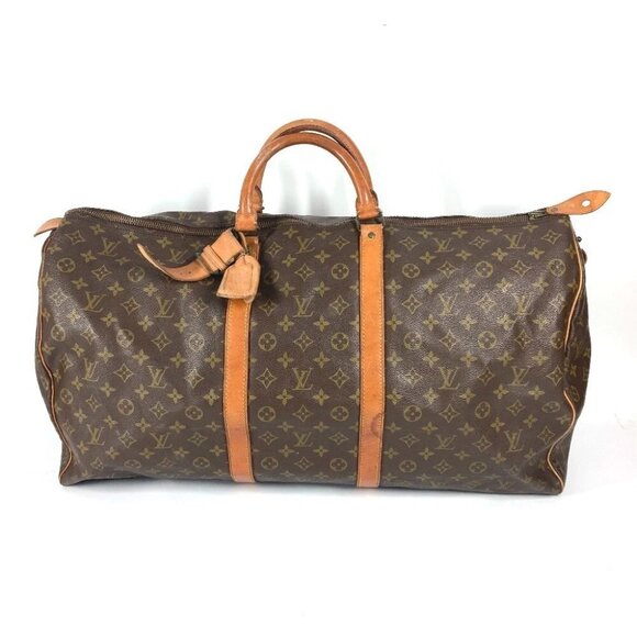 LOUIS VUITTON M41422 Monogram Keepall60 Bags Travel Bag Duffle Bag Canvas Brown - Picture 1 of 13